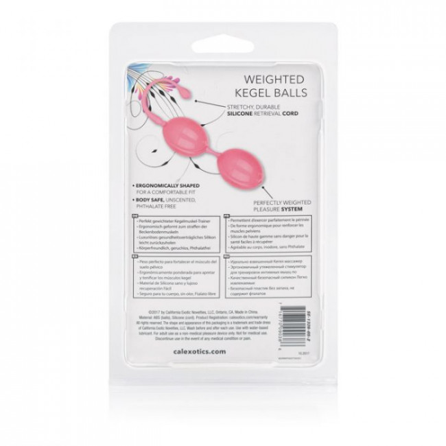 Розовые вагинальные шарики Weighted Kegel Balls, California Exotic Novelties Розовые вагинальные шарики Weighted Kegel Balls, California Exotic Novelties