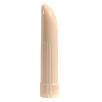 Миниатюрный вибратор Ladyfinger телесного цвета - 13 см., Seven Creations