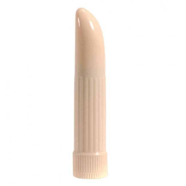 Миниатюрный вибратор Ladyfinger телесного цвета - 13 см., Seven Creations