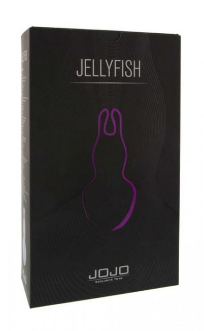 Клиторальный вибратор в форме фиолетовой медузы JOJO Jellyfish - 10,2 см., JOJO