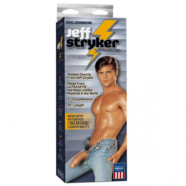 Фаллоимитатор Jeff Stryker ULTRASKYN 10" Realistic Cock with Removable Vac-U-Lock Suction Cup - 25,6 см., Doc Johnson