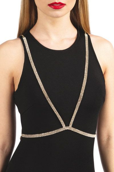 Золотистая упряжь на тело CHIARA OR, Bijoux Pour Toi