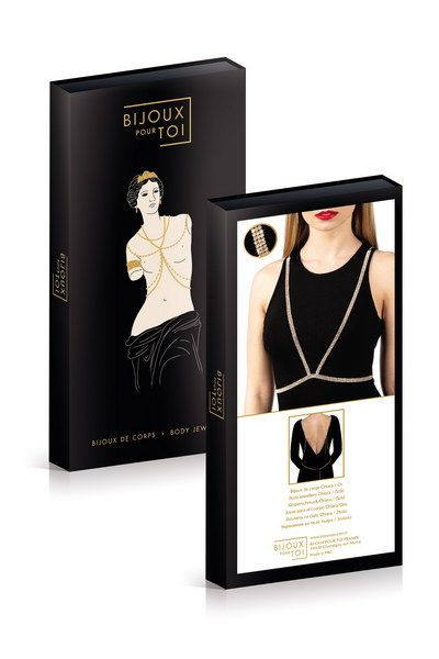 Золотистая упряжь на тело CHIARA OR, Bijoux Pour Toi