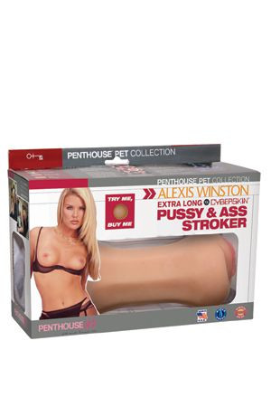 Двусторонний мастурбатор Alexis Winston Extra Long CyberSkin Pussy & Ass Stroker, Topco Sales