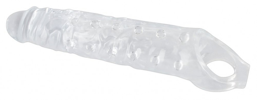 Прозрачная закрытая насадка Crystal Skin Penis Sleeve - 27,8 см., Orion