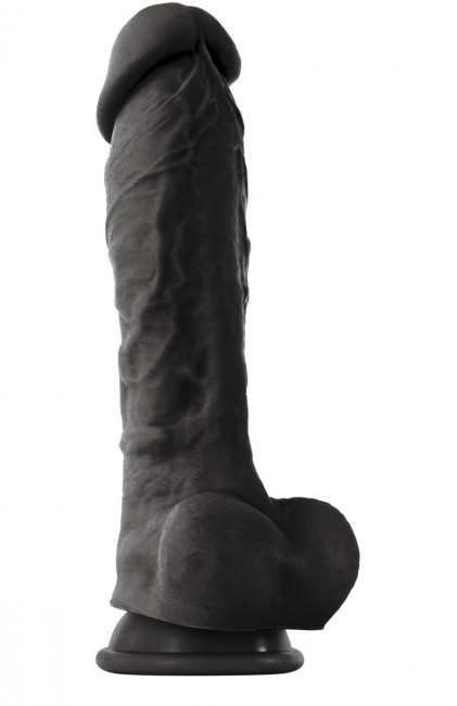 Чёрный фаллоимитатор на присоске ColourSoft 8" Soft Dildo - 23,5 см., NS Novelties Чёрный фаллоимитатор на присоске ColourSoft 8" Soft Dildo - 23,5 см., NS Novelties