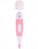 Бело-розовый, работающий от USB вибромассажёр Pixey Wand Pink Edition - 32 см.