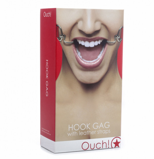 Красный расширяющий кляп Hook Gag, Shots Media BV