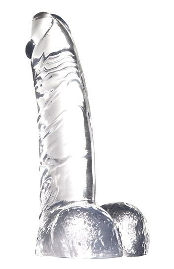 Прозрачный фаллоимитатор из желейного материала JELLY JOY CARBONATE CLEAR - 15,2 см., Dream Toys