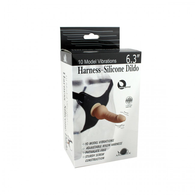Розовый страпон 10 Mode Vibrations 6.3" Harness Silicone Dildo - 15,5 см. Розовый страпон 10 Mode Vibrations 6.3" Harness Silicone Dildo - 15,5 см.