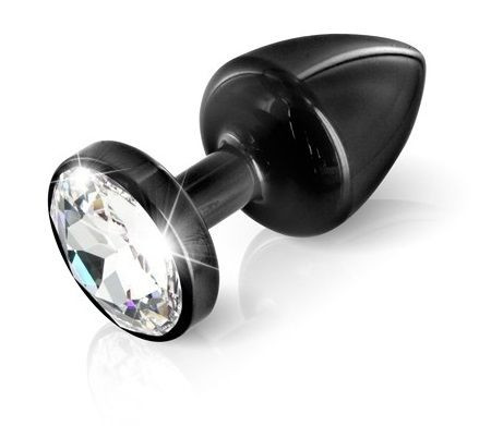 Чёрная анальная пробка ANNI round black T3 - 9 см., DIOGOL