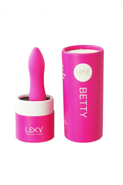 Розовый вибратор Betty со стразами - 11,5 см., Lexy Розовый вибратор Betty со стразами - 11,5 см., Lexy