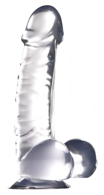 Прозрачный фаллоимитатор на присоске Luxy 7" - 18 см., NMC Прозрачный фаллоимитатор на присоске Luxy 7" - 18 см., NMC