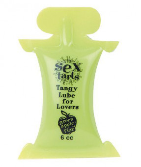 Вкусовой лубрикант с ароматом зеленого яблока Sex Tarts® Lube - 6 мл., Topco Sales