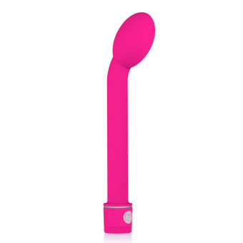 Розовый вибратор для точки G Easytoys G-Spot Vibrator - 21 см.