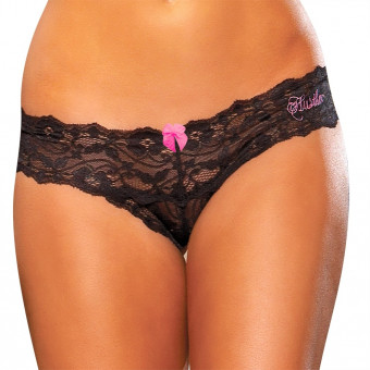 Черные кружевные трусики-танга, Hustler Lingerie