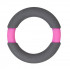 Серое эрекционное кольцо NEON STIMU RING 37MM GREY/PINK, Dream Toys