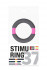 Серое эрекционное кольцо NEON STIMU RING 37MM GREY/PINK, Dream Toys