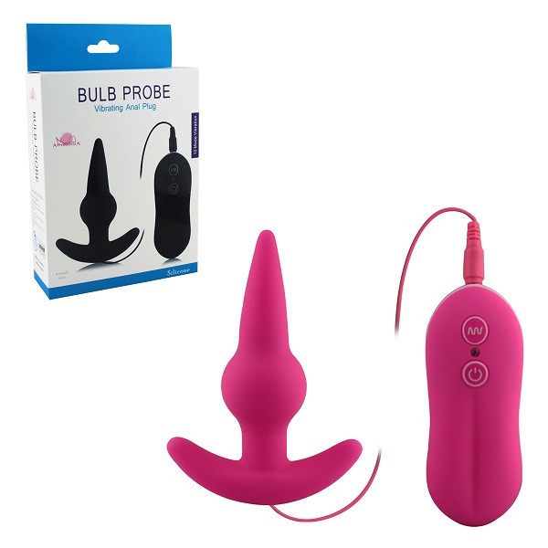 Пурпурный вибростимулятор анальный Bulb Probe Vibrating Anal Plug, Howells