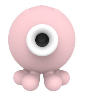 Нежно-розовый вакуумный клиторальный стимулятор-осьминог OCTOPI, Cuddly Bird