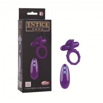 Фиолетовое эрекционное виброкольцо с радиоуправлением EMMA, California Exotic Novelties