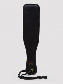 Черная шлепалка Bound to You Faux Leather Small Spanking Paddle - 25,4 см.
