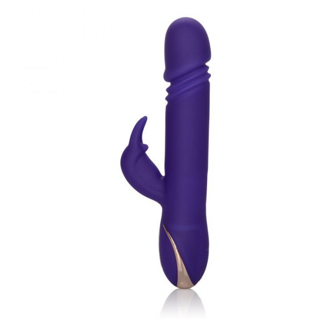 Фиолетовый вибратор с поступательным движением Jack Rabbit Signature Silicone Thrusting Rabbit - 20 см., California Exotic Novelties Фиолетовый вибратор с поступательным движением Jack Rabbit Signature Silicone Thrusting Rabbit - 20 см., California Exotic Novelties