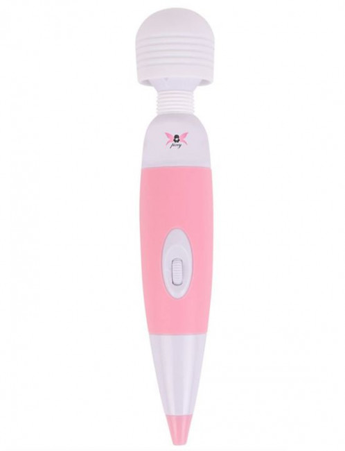 Бело-розовый, работающий от сети вибромассажёр Pixey Wand Mini Pink Edition - 25 см. Бело-розовый, работающий от сети вибромассажёр Pixey Wand Mini Pink Edition - 25 см.