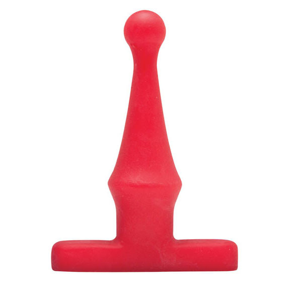 Красная анальная пробка Bum Buddies Tease My Tush, Intermediate Silicone Anal Plug - 12 см., Topco Sales