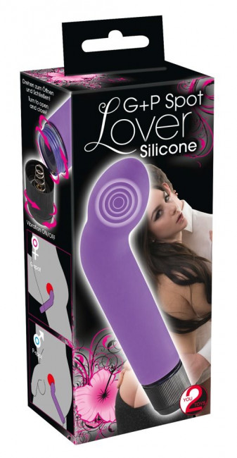 Фиолетовый вибростимулятор унисекс G+P Spot Lover - 16 см., Orion
