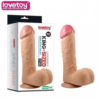 Реалистичный фаллоимитатор на присоске - 22,8 см., Lovetoy