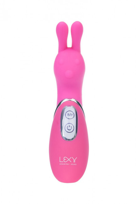 Розовый вибратор Diva с усиками - 15 см., Lexy