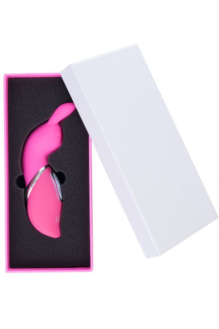 Розовый вибратор Diva с усиками - 15 см., Lexy