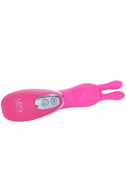 Розовый вибратор Diva с усиками - 15 см., Lexy