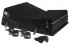 Чёрная подушка для секса из двух частей с креплениями Wedge/Ramp Combo Conversion Kit, Liberator