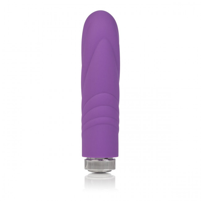 Сиреневый вибромассажер с волнистой поверхностью Charms Velvet Lavender - 9,5 см., Jopen Сиреневый вибромассажер с волнистой поверхностью Charms Velvet Lavender - 9,5 см., Jopen
