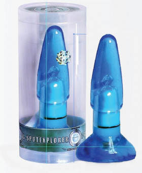 Классическая голубая анальная пробка, Sextoy 2011