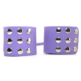 Сиреневые наручники из силикона SILICONE CUFFS, Pipedream