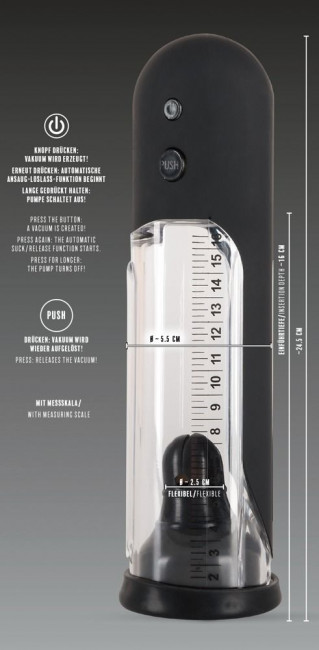 Автоматическая вакуумная помпа для пениса Rebel Automatic Pump, Orion Автоматическая вакуумная помпа для пениса Rebel Automatic Pump, Orion