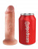 Мини-мяч с фаллической насадкой телесного цвета и вибрацией Vibrating Mini Sex Ball with 6" Dildo - 15,2 см., Pipedream