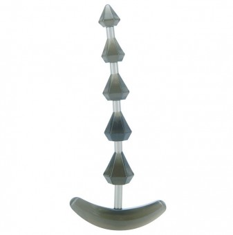 Дымчатая анальная цепочка PLIABLE PROBE - 15 см., Seven Creations