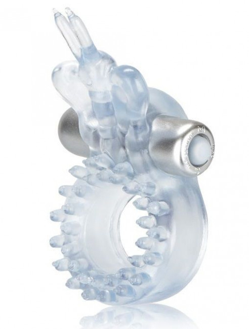 Прозрачное эрекционное кольцо с вибрацией Wireless Butterfly Ring, California Exotic Novelties