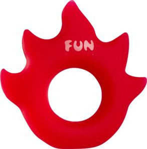 Красное эрекционное кольцо Flame, Fun Factory
