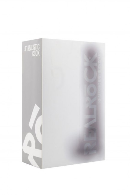 Прозрачный фаллоимитатор Realistic Cock 9" With Scrotum - 23,5 см., Shots Media BV
