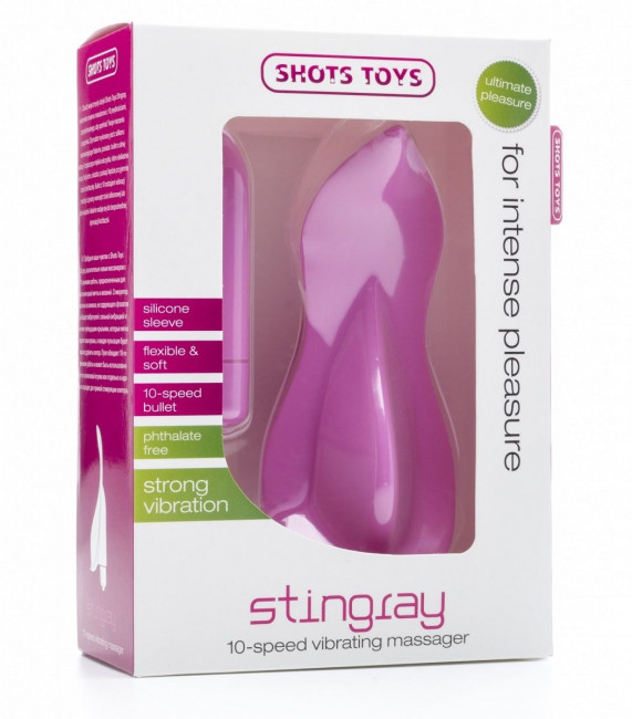 Розовый клиторальный вибратор Stingray, Shots Media BV