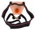 Телесный фаллопротез с вибрацией Vibrating Strap-On - 23 см.