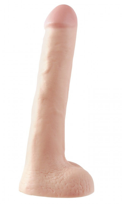 Фаллоимитатор с мошонкой LONG BOY BASIX - 25,4 см., Pipedream Фаллоимитатор с мошонкой LONG BOY BASIX - 25,4 см., Pipedream