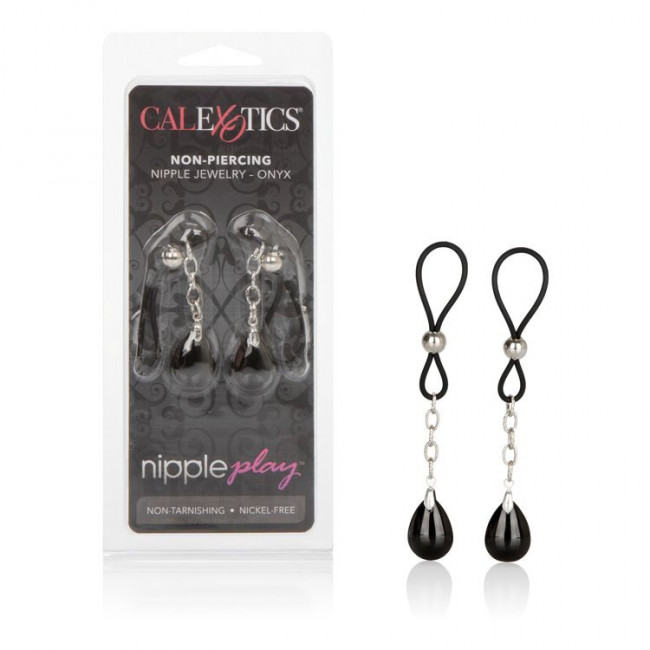 Зажимы на соски Nipple Play Non-Piercing Nipple Jewelry Onyx, California Exotic Novelties
