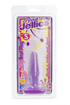 Фиалковая анальная пробка CRYSTAL JELLIES small, Doc Johnson
