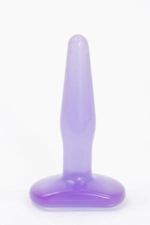 Фиалковая анальная пробка CRYSTAL JELLIES small, Doc Johnson